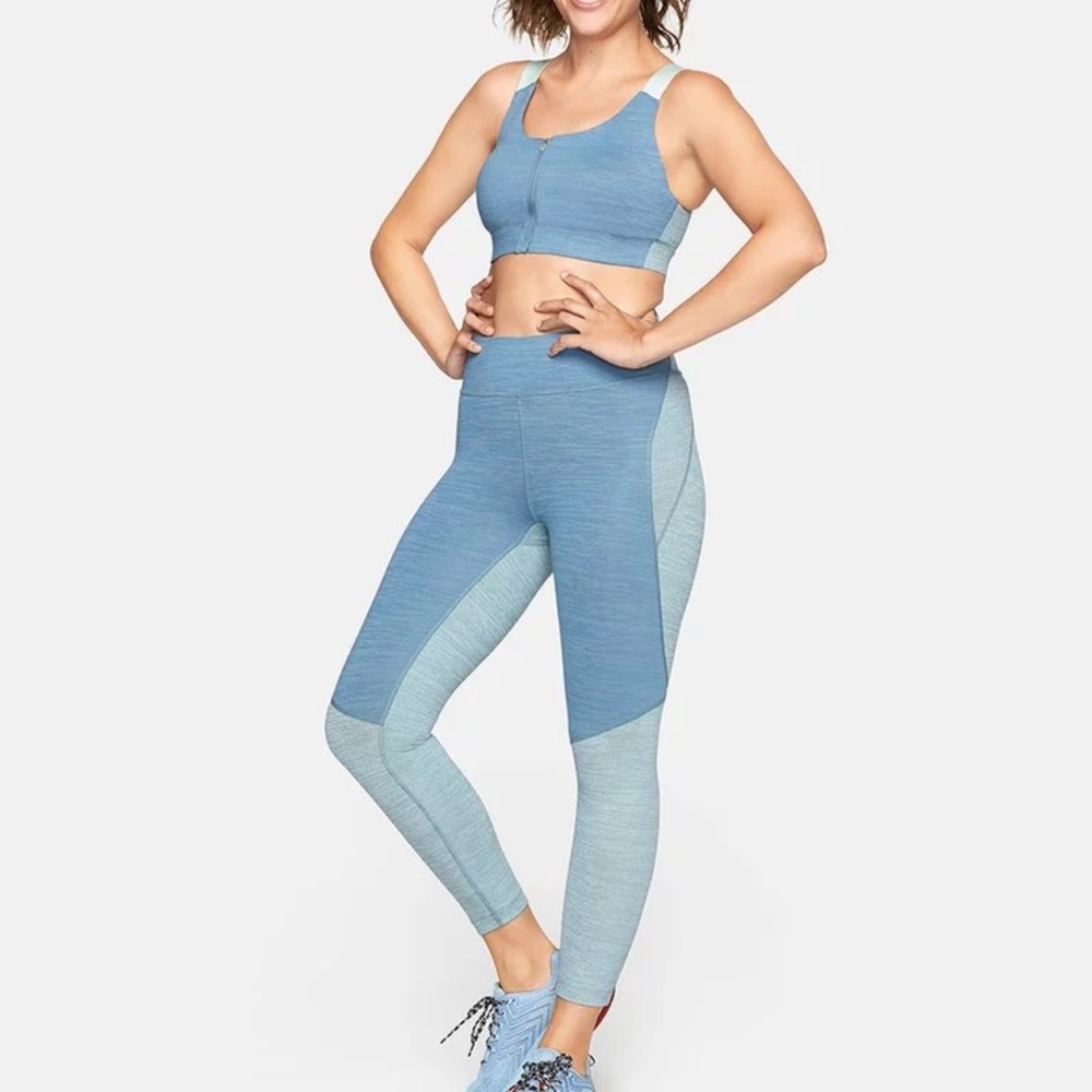 Outdoor Voices two-tone work out leggings